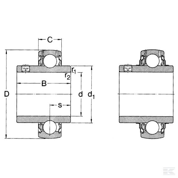 YAR2062RFSKF Вкладыш подшипника SKF