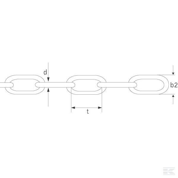 CK120B Цепь круглозвенная чист. 12 мм