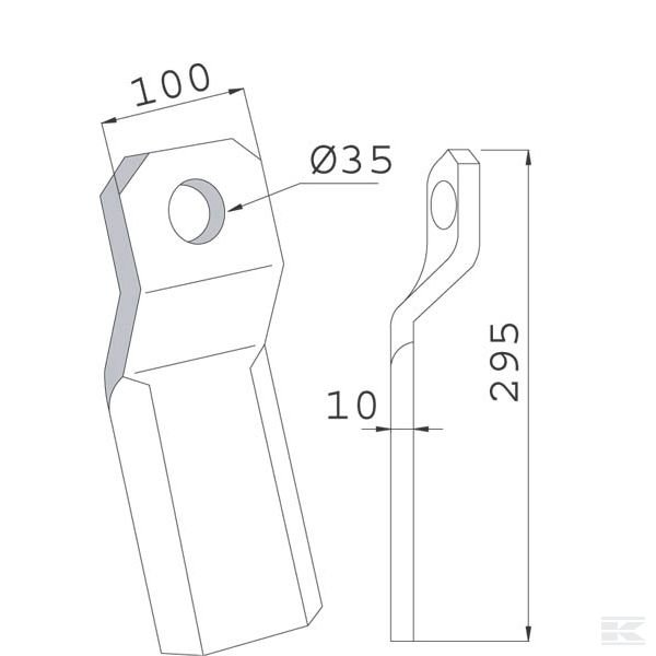 268RZ3 Нож мульчирующий пр.