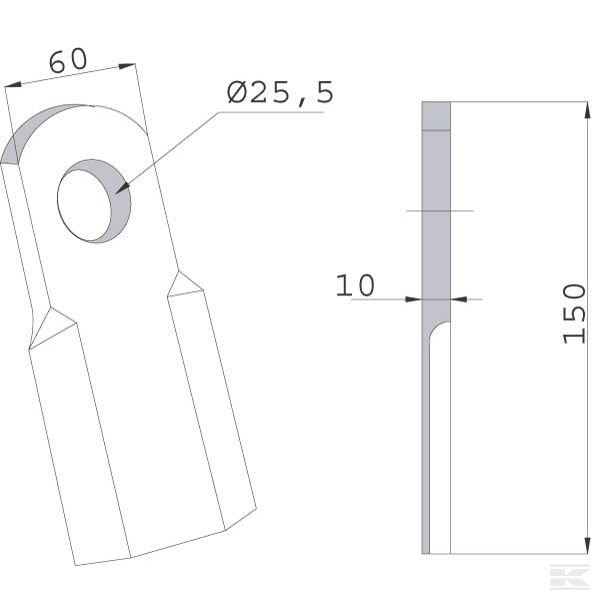 CK1110 Шарнирный нож Agrimaster