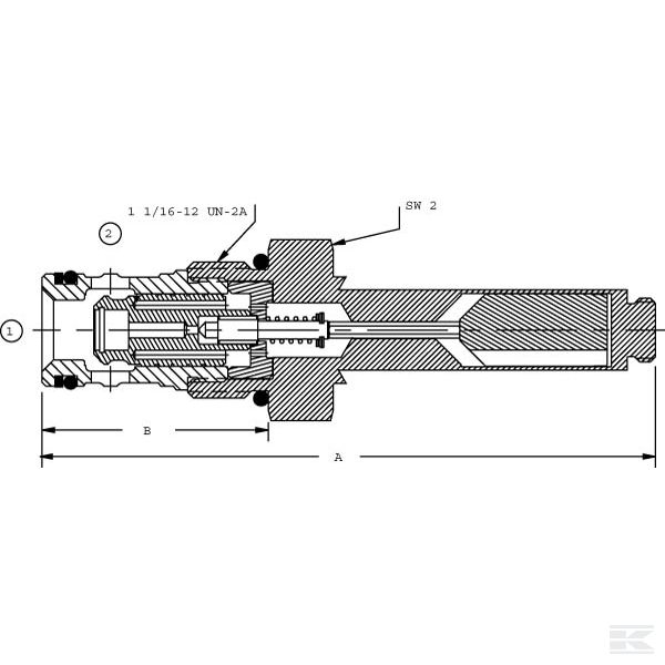 CP5012B0NO 2/2 Патрон NO без катушки