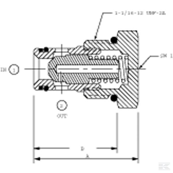 CP1011B0005 Клапан обрат. CP101-1-B-0-005