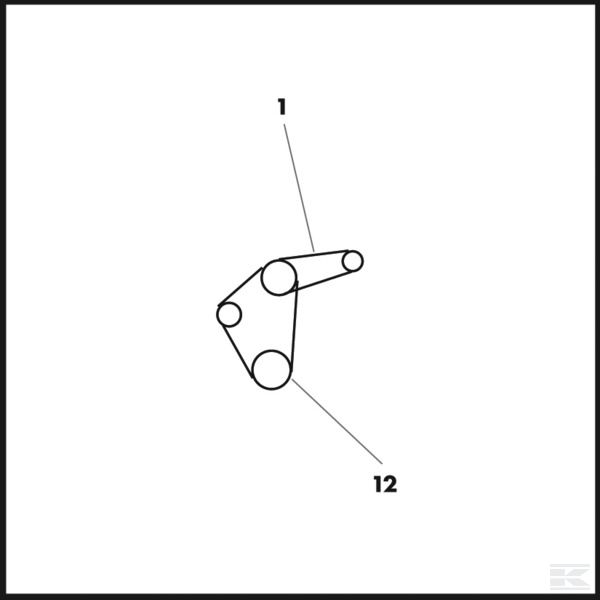 564494R2AB Ремень клиновой Case