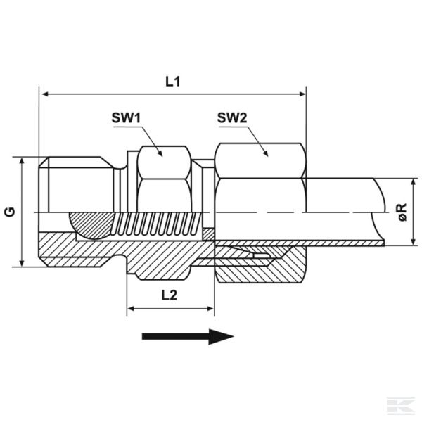 CLRV10LRB14 Запорный клапан