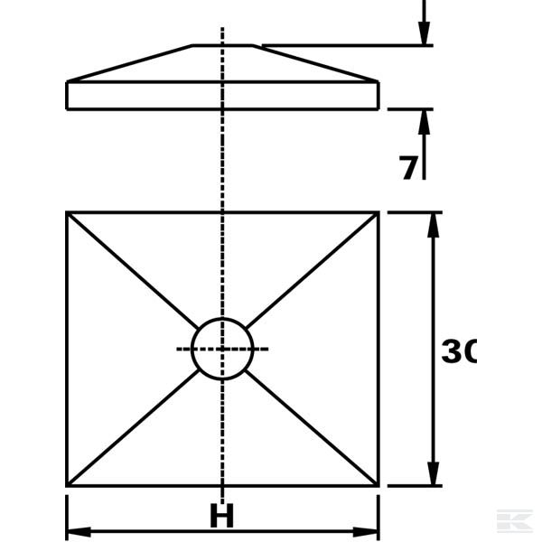 RS9225RVS Накладка двойная V2A GR5