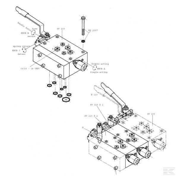 EZ2180 Набор уплотнителей для GV 100