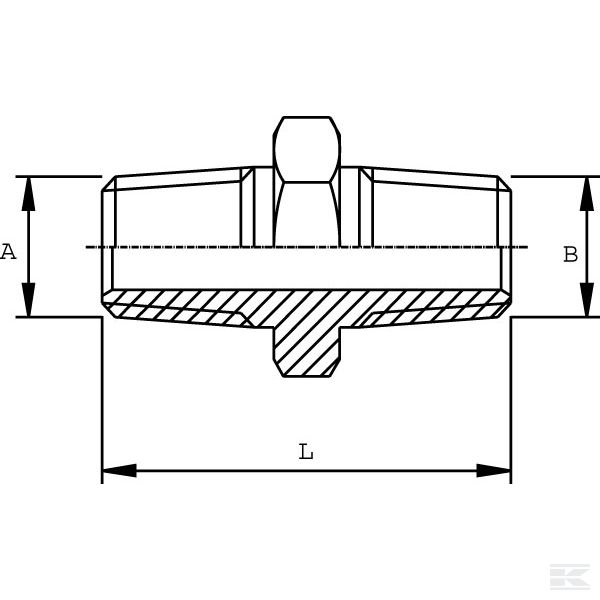 VNN0806 Соедин. элем. NPT M1/2 - M3/8