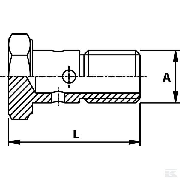 HBM22 Полый винт M22