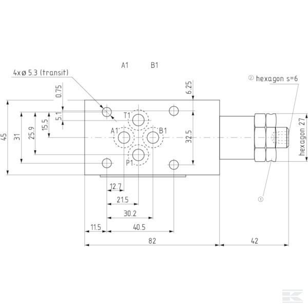 AM3LSP300 Клап.ог.дав.3-ход.NG6 AM3-LS-P