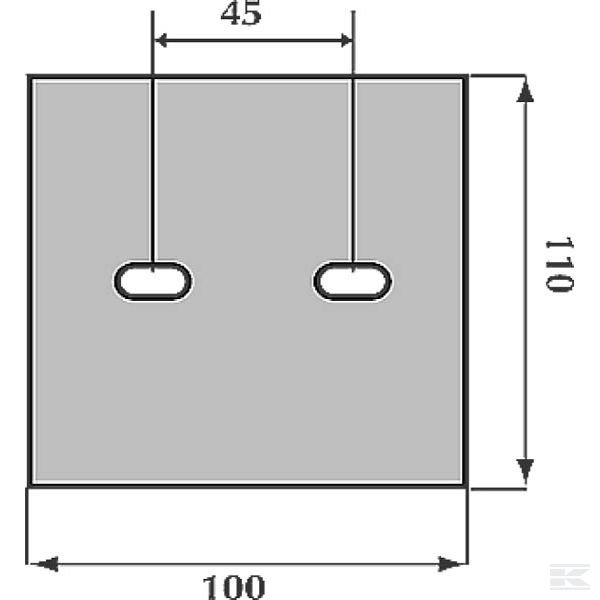 AB080017 Скребки 100x110mm Lely