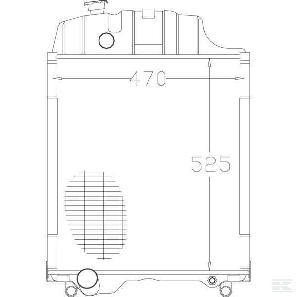 AL37568N Радиатор JD