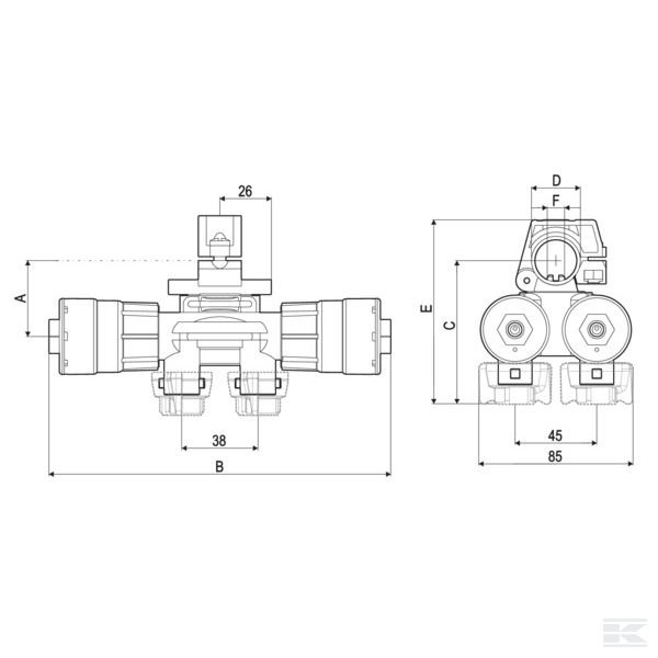 4063F940 Держ. д. 4 форс. Selejet 1/2"