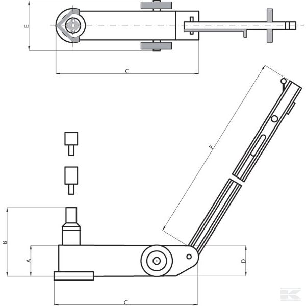 GT3532AG +Pneumatic jack 35t 360mm