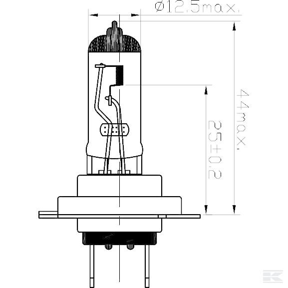 B2446 +Bulb 24V 75/70W H4 P43t