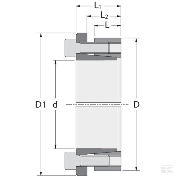KB10650 Жесткая муфта B-Loc 50x80мм