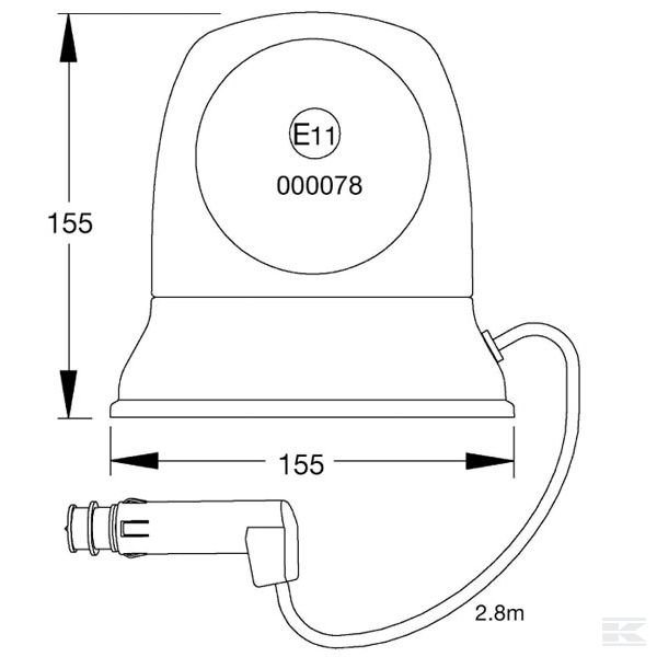 B240012V Проблесковый маячок
