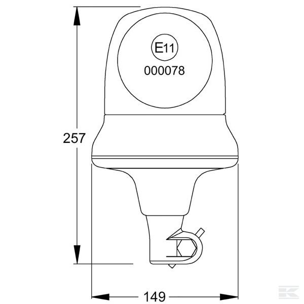 B250012V Проблесковый маячок