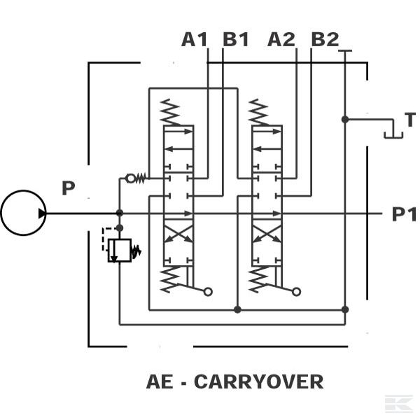 SD52001AE Клап.распр.,2xDW,распред.давл.