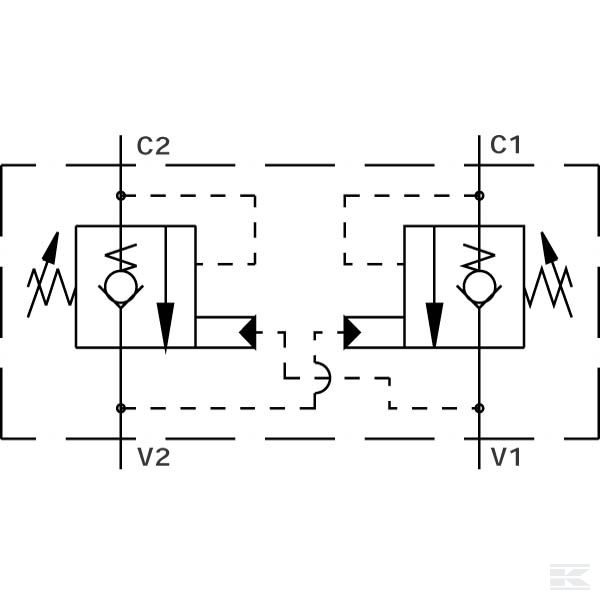 CB10AV3B1E1004 Поддерживающий клапан двойной 1/2"