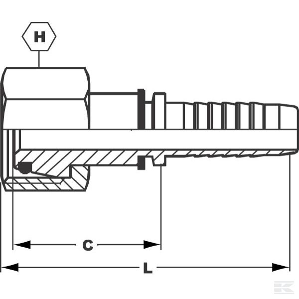 PGSO1020 Пресс-фитинг DN10 M20 DKOS