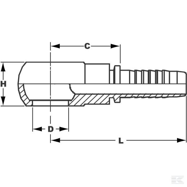 PQM1014 Пресс-фитинг DN10 с ушком M14