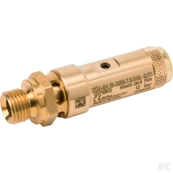 SV2122G04M12B +Safety valve 1/4"CE 12 bar