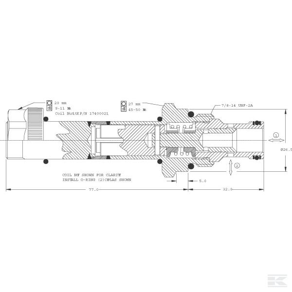 SV1022020000B00 2/2 Патрон SV10-22-02-00
