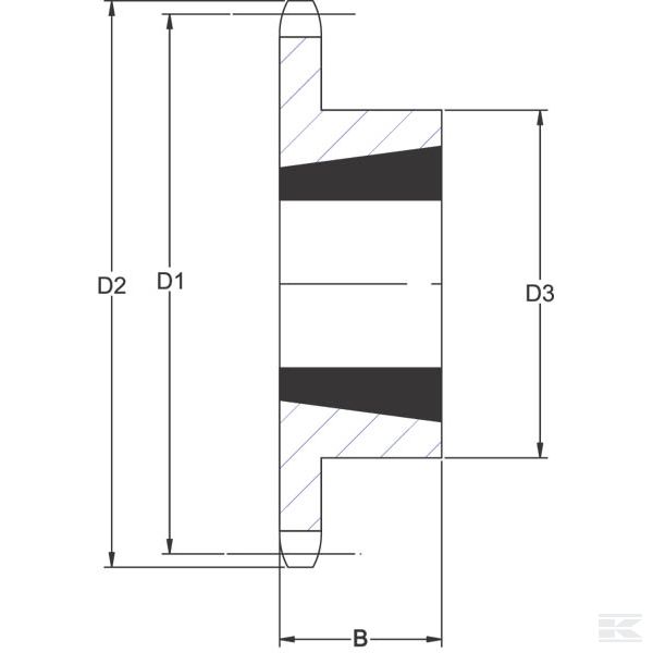 SE113TL Звездочка цепная 1-13Z. конус 1615