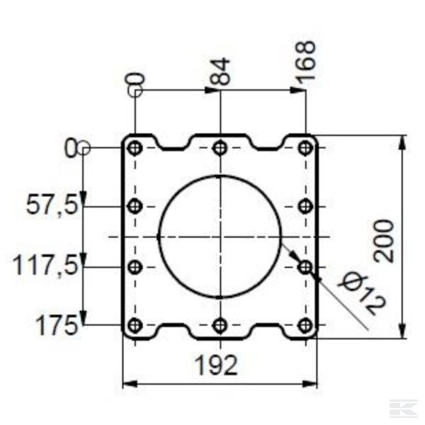 PFL002 Фланец R120