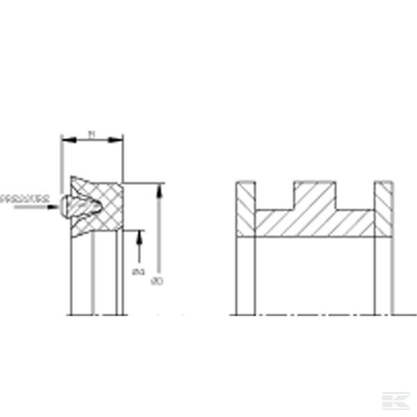 ZA8565125DS Упл. порш. 85x65x12,5 D