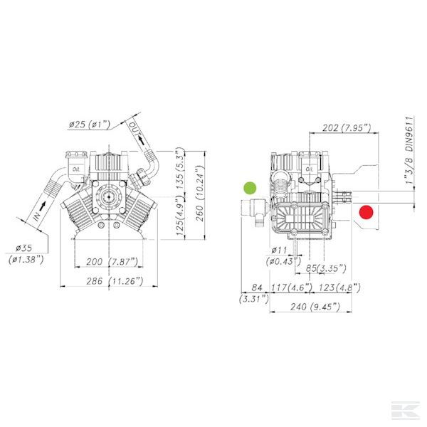 635000973VS Насос Poly 2073-VS Bertolini