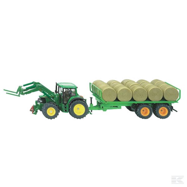 S03862 John Deere 6820 с прицепом для валков