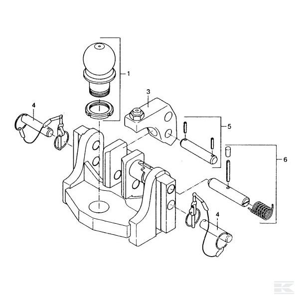RO71182 Стопорный палец Rockinger