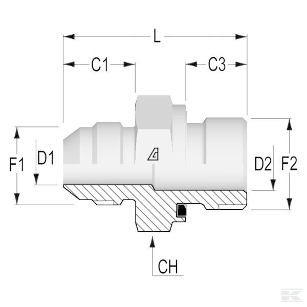RIB0702WD Переходное штуцерное соединени