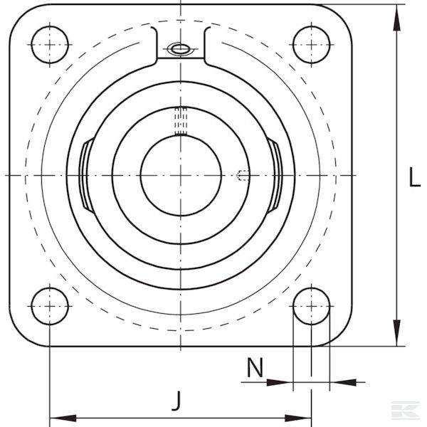 RCJL35 Подшипник фланц. 4-гр. в сборе