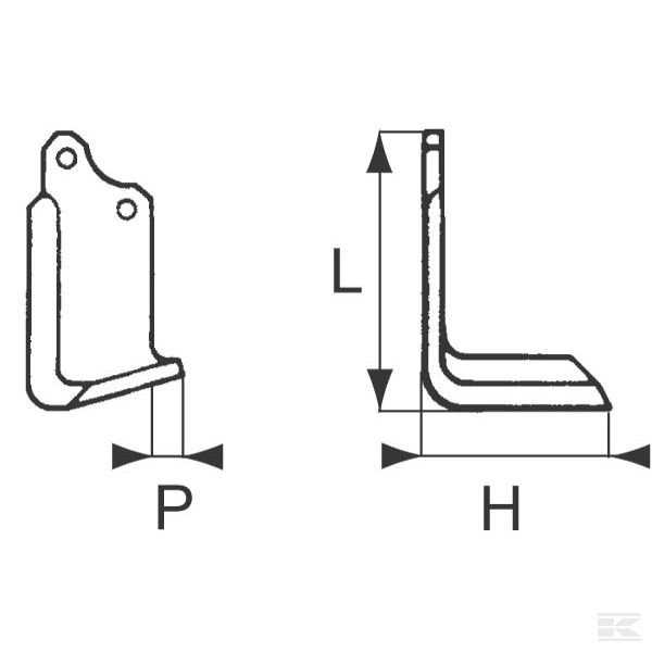 M01110428R Нож угловой пр. орг.