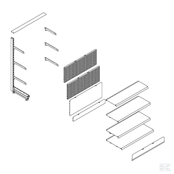 RACK1404SB Низк.ст.,д., расшир. с 4 отд.