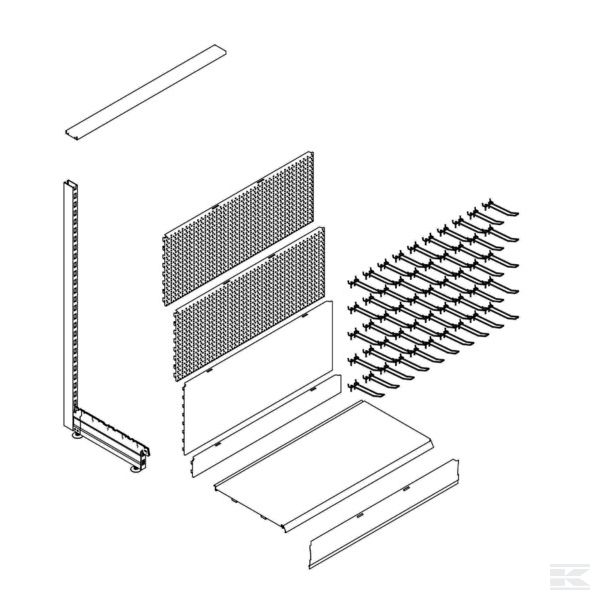 RACK1401SB Низк. ст., д., расш. с крючком