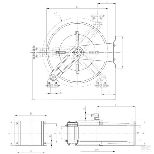 HD1000FE +Automatic hose reel Steel