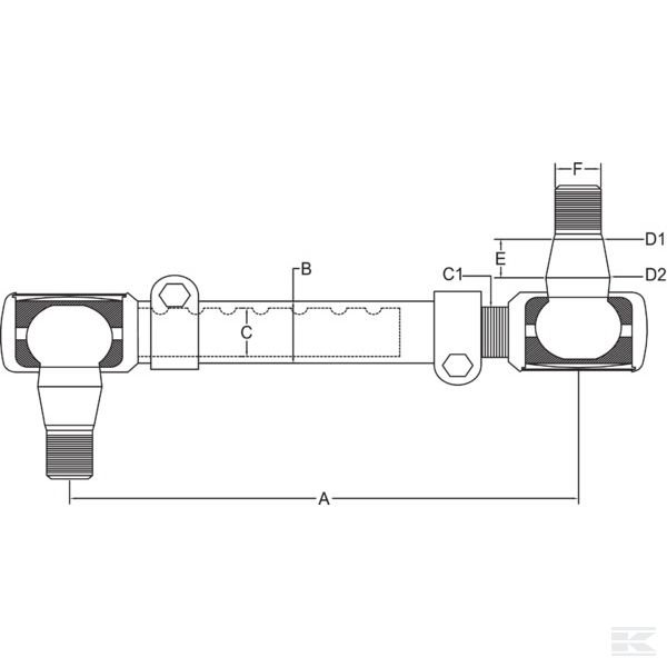 SHP438KR Наконечник тяги