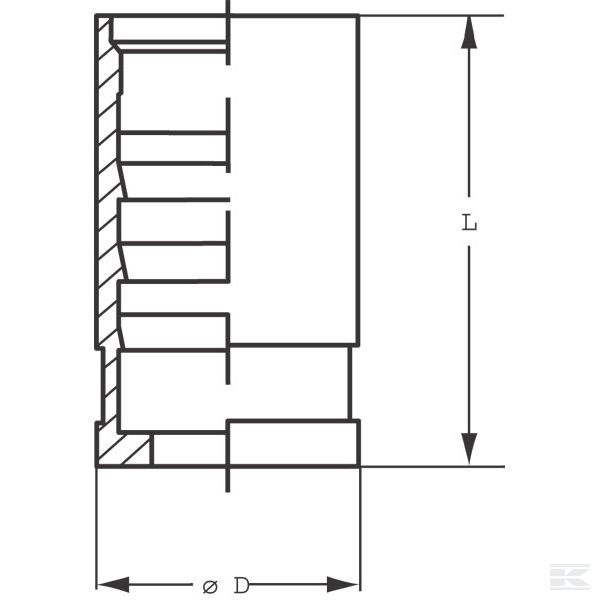 SFD1K05RVS Пресс-вту. DN05-R7/R8 3/16-1SC