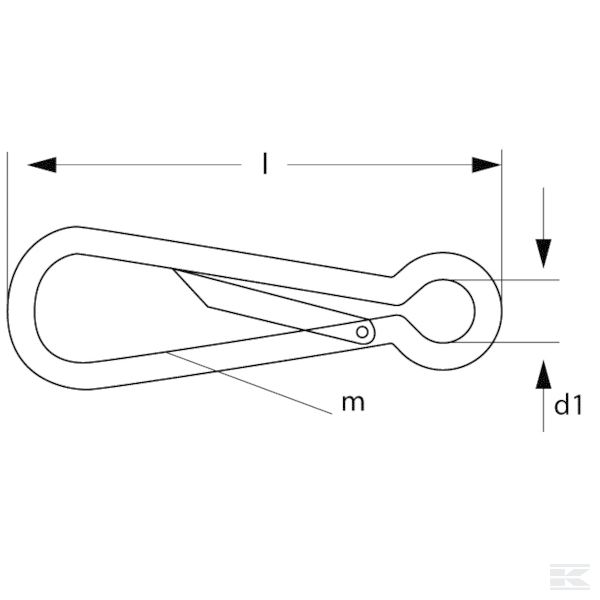 SH080N Соединитель цепи, L-80 мм