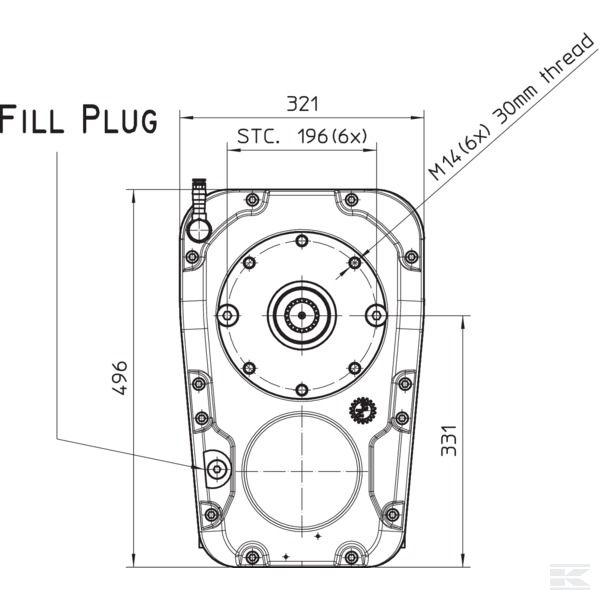 PTOPUMPDRIVESAEC Редуктор Zuidberg