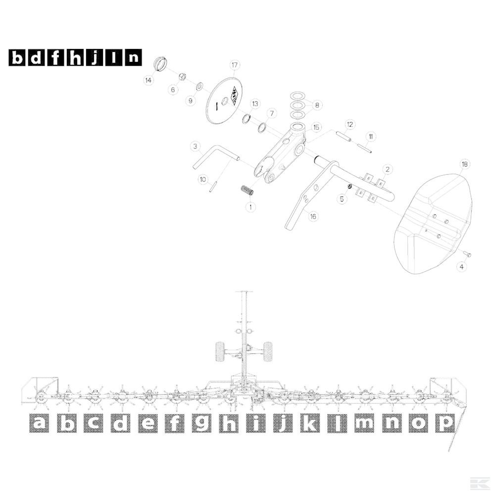 K8815020 Правая стойка A=11