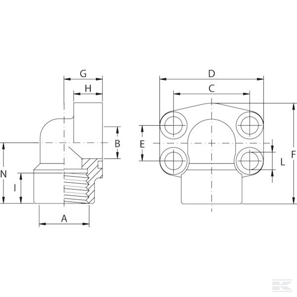 AFS324G2490 Фланец 90" SAE