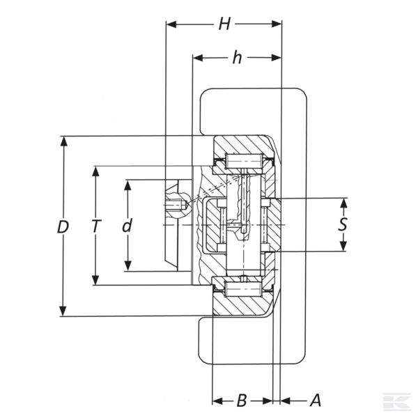 CR4057AP2 Комбин. подшипник с фланцем