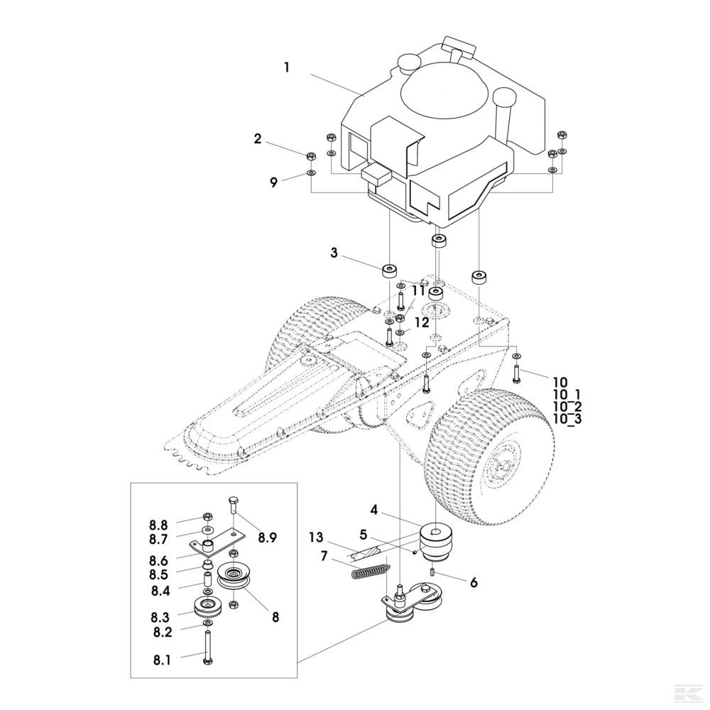 DX001096E Клиноременной шкив