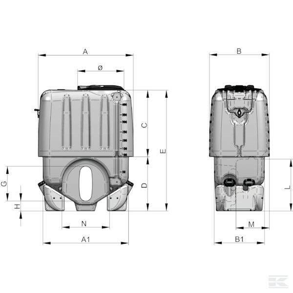 TAMIN300PE +Tank 300 Liter PE