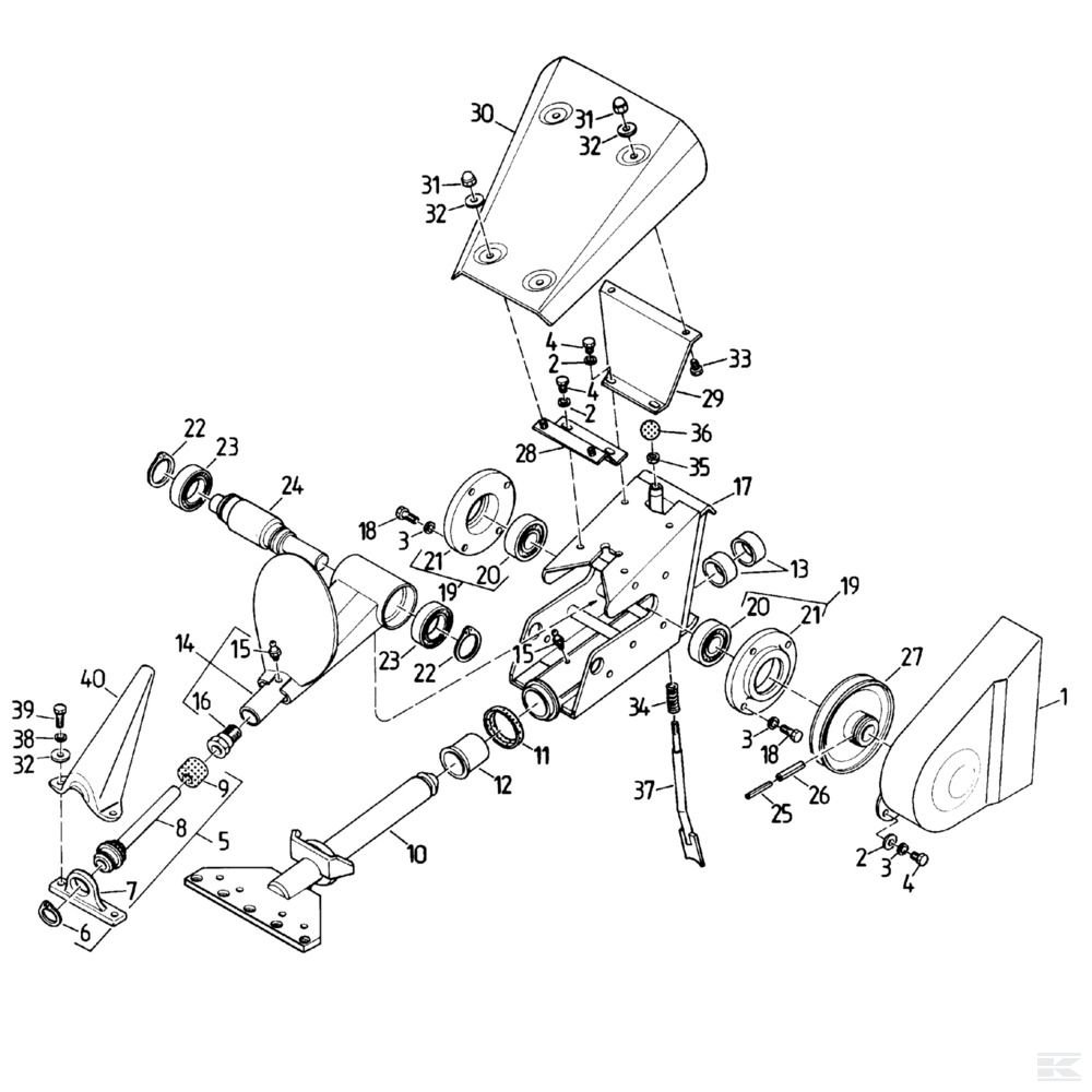 DX0040089005 Фланец, черный