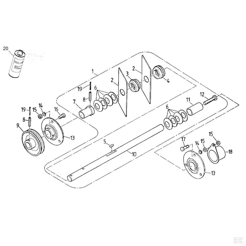 HA041104 Подшипник фланцевый
